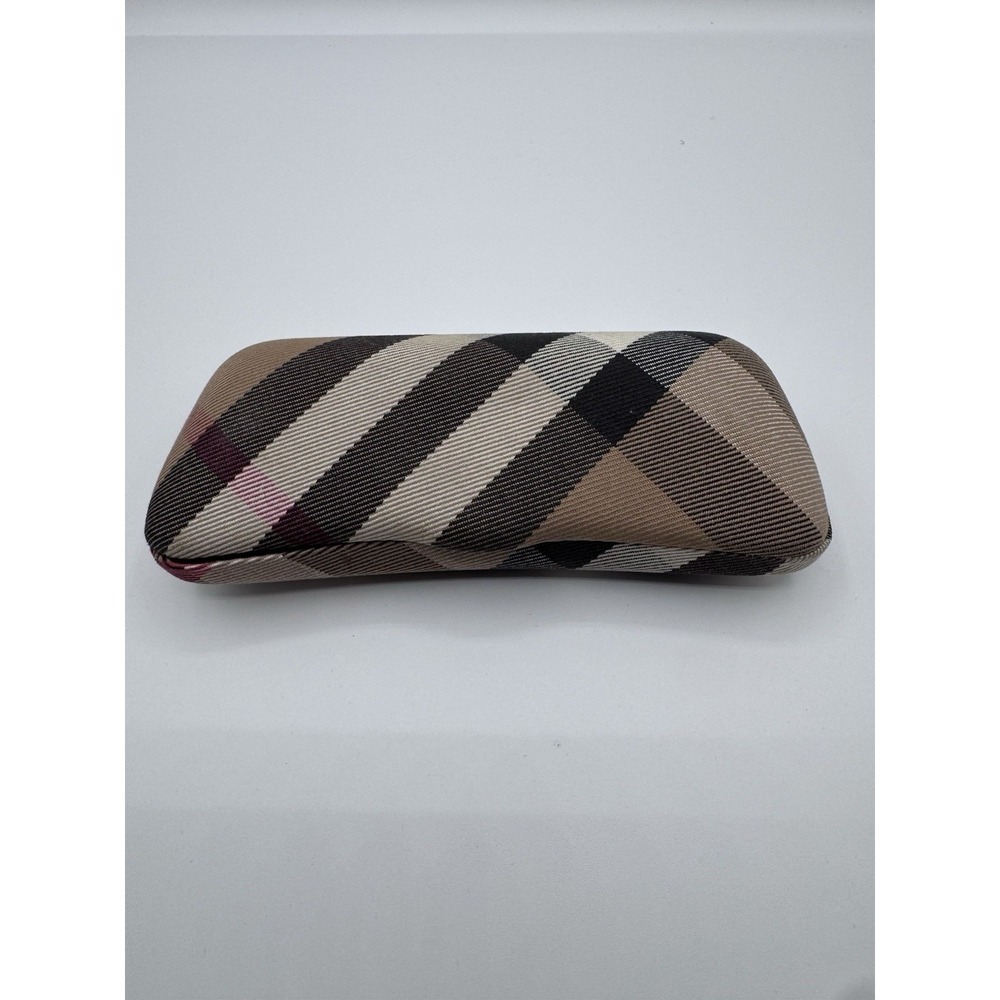 Burberry Nova Check Hard Clamshell Check Plaid Women's Flip Top Sunglasses Case